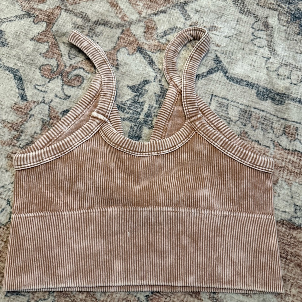 Zenana Outfitters Ribbed Knit bra top set - Picture 6 of 10